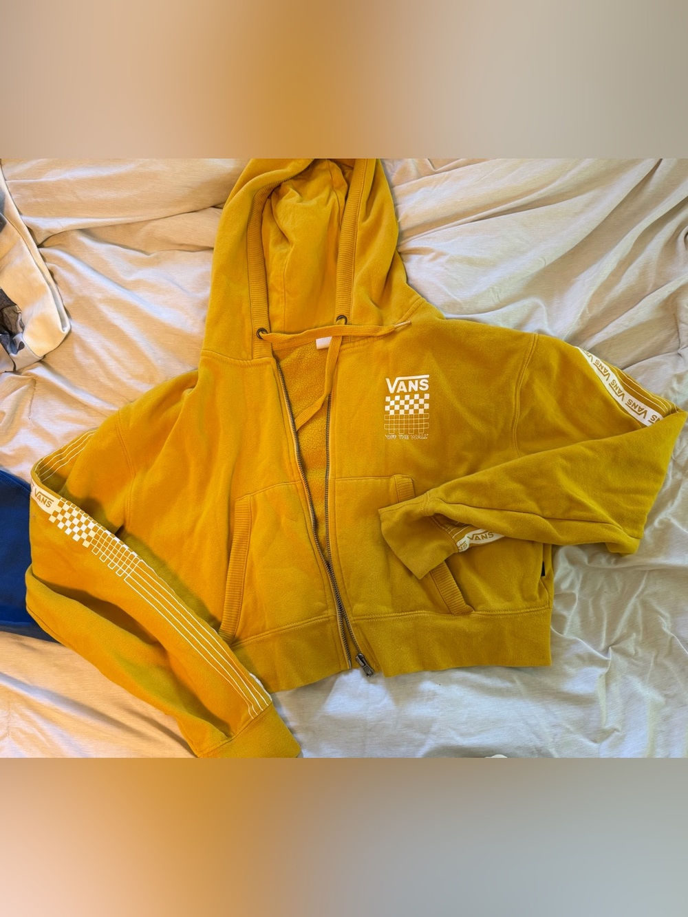 Vans Mustard Yellow Zip-Up Hoodie